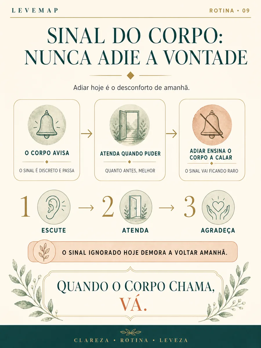 Ficha LEVEMAP 09 — Sinal do corpo: nunca adie a vontade